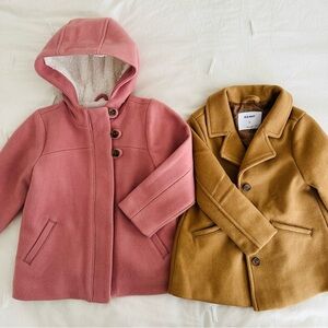 Lot of 2 Coats Jackets from Old Navy for kids toddlers baby 3T 4T Winter Outwear